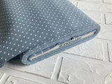 32ct Evenweave Fabric: Zweigart Murano Antique Blue White Dots
