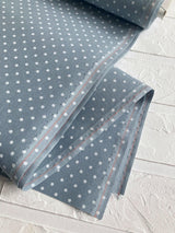 32ct Evenweave Fabric: Zweigart Murano Antique Blue White Dots