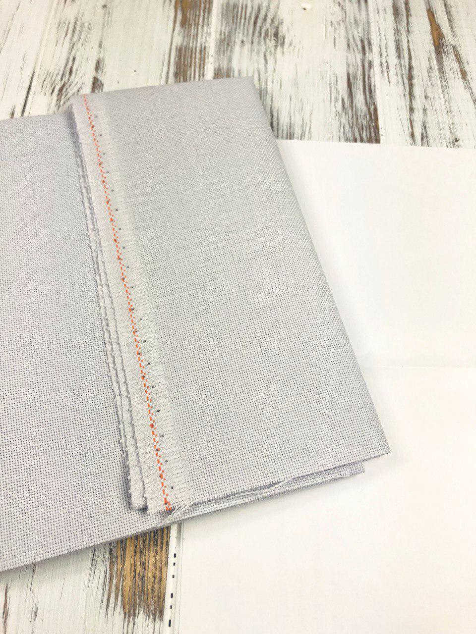 Evenweave 32ct Zweigart Murano Fabric precut, Silver Moon Gray, soft fabric for embroidery. For intermediate crafters.