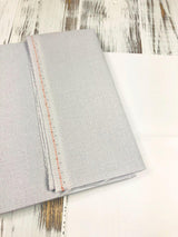 Evenweave 32ct Zweigart Murano Fabric precut, Silver Moon Gray, soft fabric for embroidery. For intermediate crafters.