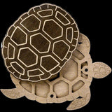 Organizer plywood for beads with magnetic lid, Turtle, 19*14 cm, ZB-118