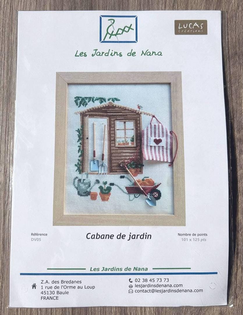 Cross Stitch Kit Lucas Cabine de jardin (Kit)- DV05 France