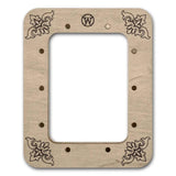 Strong magnetic Frame for embroidery and needlework, plywood, Brown Color, 2.55x3.54 IN (6.5x9 cm)