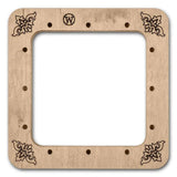 Plywood Embroidery Hoop with Magnetic Holders: 4"x4" Mill Hill Compatible
