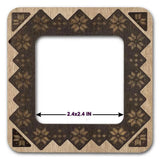 Magnetic Embroidery Hoop: Plywood Cross Stitch Frame (2.4x2.4 IN)