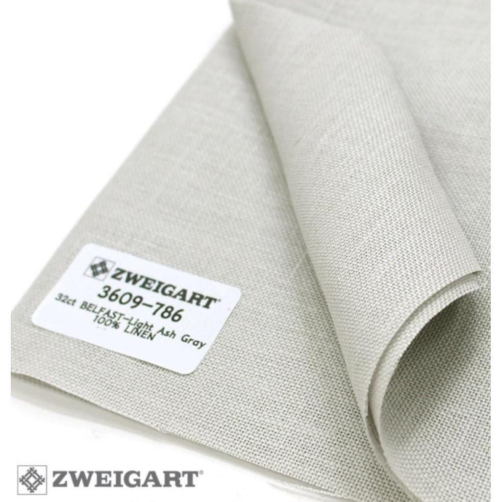 Linen Zweigart Belfast 32 count Ash Grey. 100% Linen. Ideal for Cross Stitch