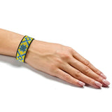 Embroidery Kit faux leather Bracelet Cross Stitch Ornament, HL-055. Fast DIY Kit