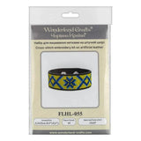 Embroidery Kit faux leather Bracelet Cross Stitch Ornament, HL-055. Fast DIY Kit