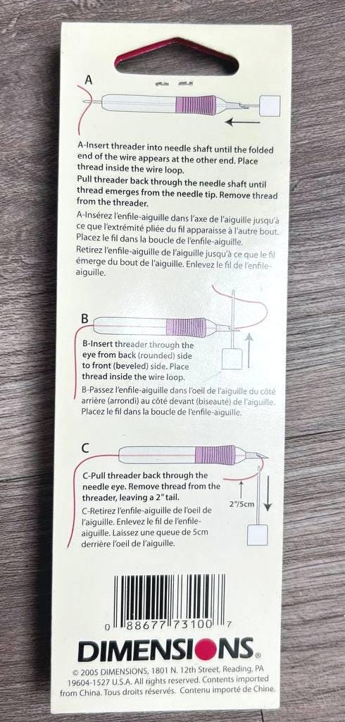 Dimensions Needlecrafts Punch Needle 73100, Tool and Threader