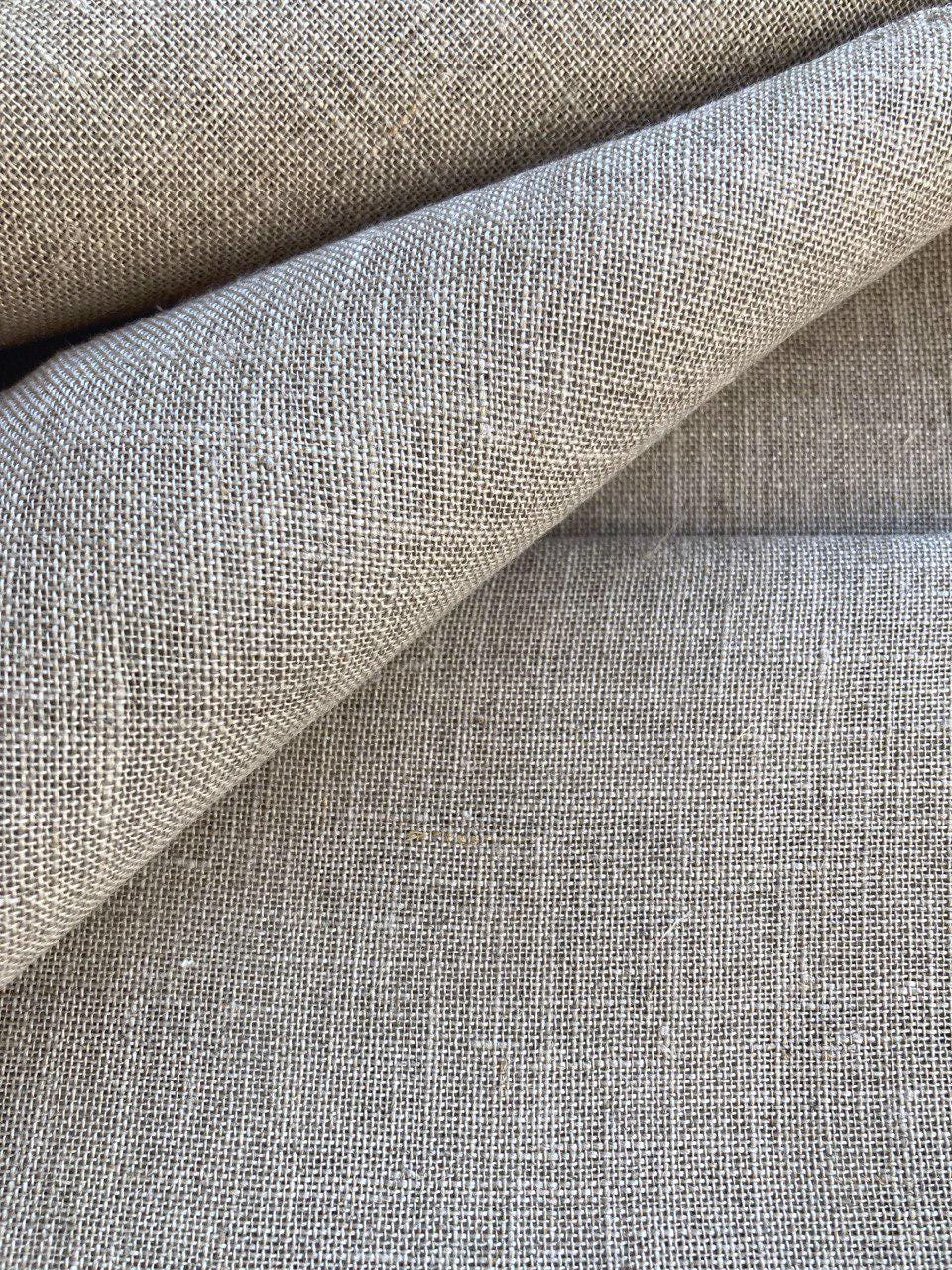 Linen Evenweave Fabric 30ct, RAW Linen color, Rustic, ECO medium soft