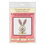 Bead Embroidery Kit: Easter Egg Bunny with Ears, DIY Craft (LK-575)
