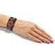 Bead Embroidery Kit faux leather bracelet on the arm Ornament, BB-122. Fast DIY Kit