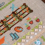 Counted Cross Stitch Kit Fun Farm, Cats & Barn Sampler, Tela-Artis X-507, Evenweave Fabric