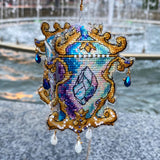 3D Magic Lantern Cross Stitch Kit plastic base, Beads, Crystals