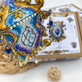 3D Magic Lantern Cross Stitch Kit plastic base, Beads, Crystals