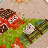 On Guard Cross Stitch Kit: Hand-Dyed Threads, Linen, Beads
