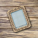 Frame with Strong magnetic for embroidery and needlework, plywood, LIGHT Color, 4.1x5.7 IN