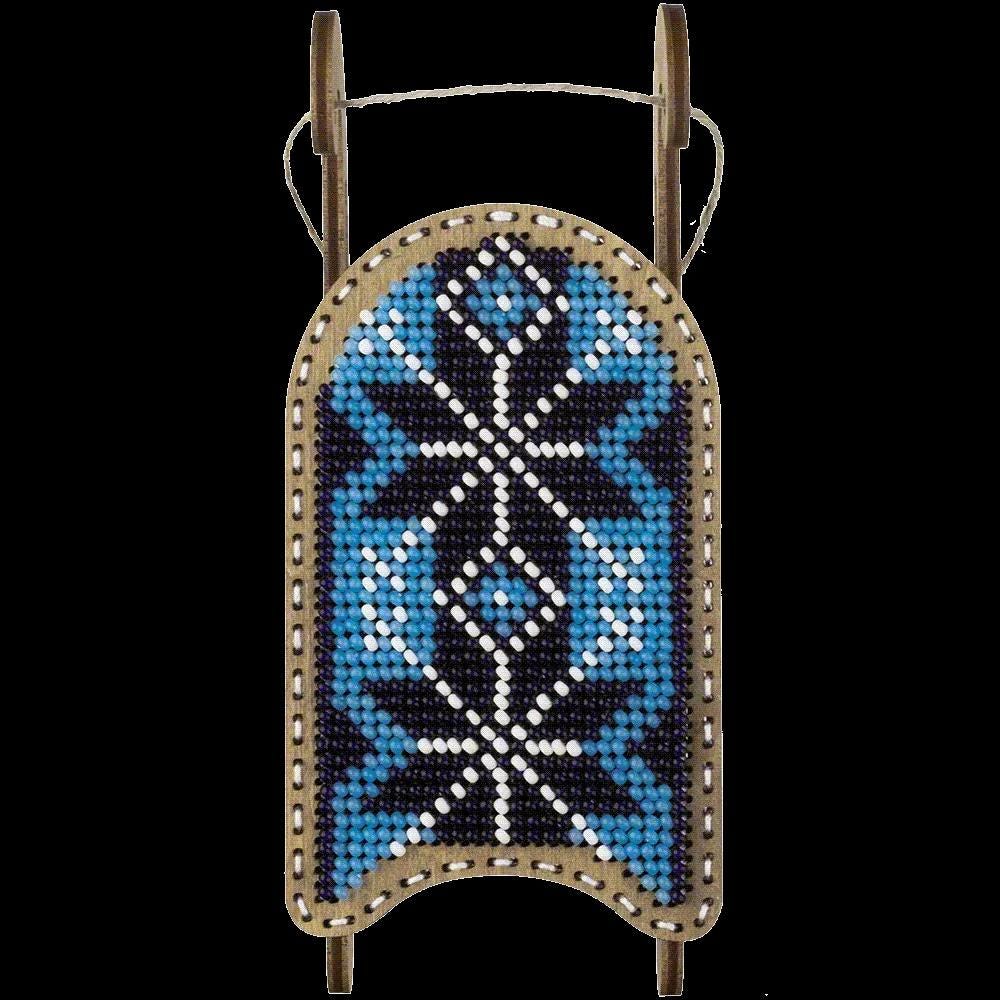 Beaded Sled Stitch Kit: Plywood Embroidery Craft (LK-472)