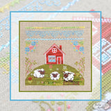 In the meadow Cross Stitch Kit, Tela Artis X-028, Sampler, Hand-dyed Threads – Beads – Linen canvas