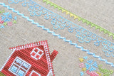 In the meadow Cross Stitch Kit, Tela Artis X-028, Sampler, Hand-dyed Threads – Beads – Linen canvas
