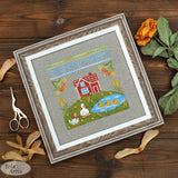 At the Pond Cross Stitch Kit Tela Artis X-029 – Sampler: Hand-Dyed Threads, Linen, Beads