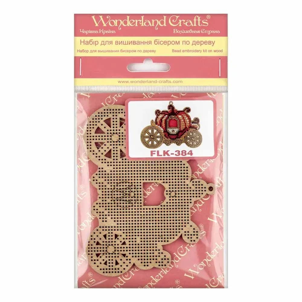 Pumpkin Carriage Bead Embroidery Kit on Wood (3.5x4.5")