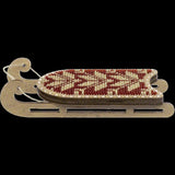 Beaded Sled Stitch Kit: Plywood Embroidery Craft (LK-468)