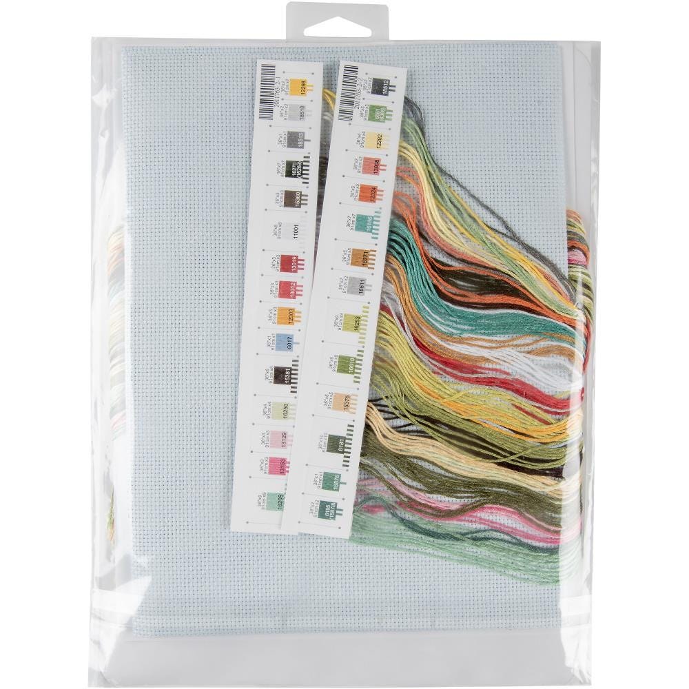Vintage Truck Flowers Cross Stitch Kit, Dimensions Counted Embroidery