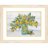 Counted Cross Stitch Kit DIMENSIONS,Lemon Jar (14 Count) , 70-35442