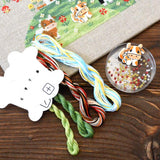 Sampler Cross Stitch Kit: "In the Pasture", Tela Artis  - Hand-Dyed threads