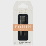Bohin Tapestry Needles Size 24 – Pack of 6 – Blunt Tip – Embroidery & Cross Stitch – 00836