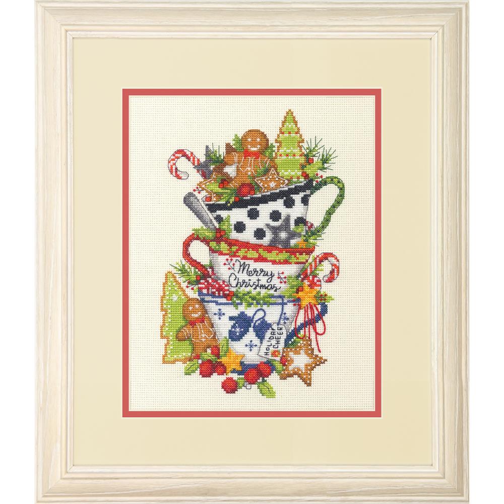 Dimensions Counted Cross Stitch Kit Christmas Tea (14 Count), 70-09625