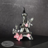 DIY Eiffel Tower Brooch Kit, Bead Embroidery Needlework