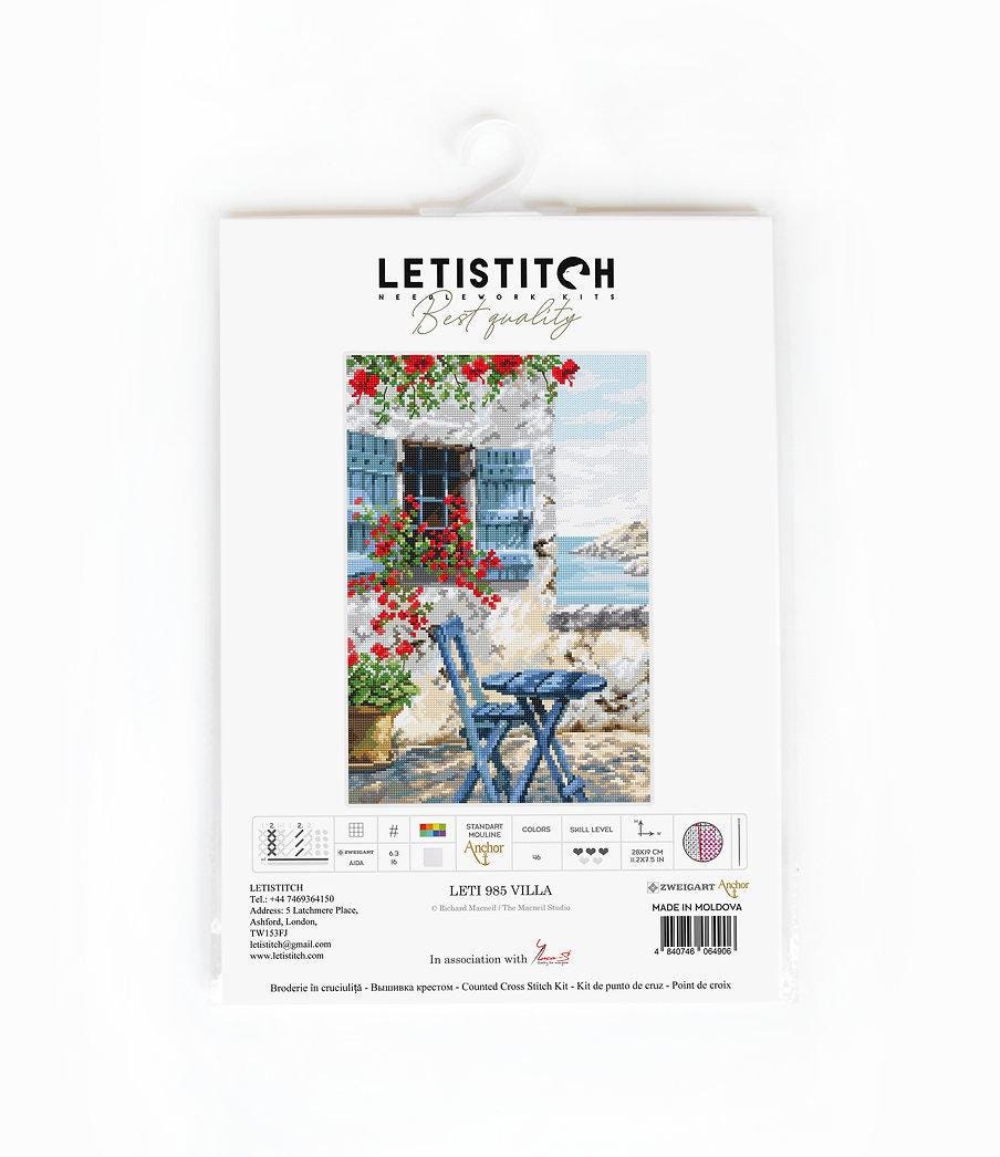 Counted Counted Cross-Stitch Kit Snowy Sea VILLA  LETISTITCH LETI 985