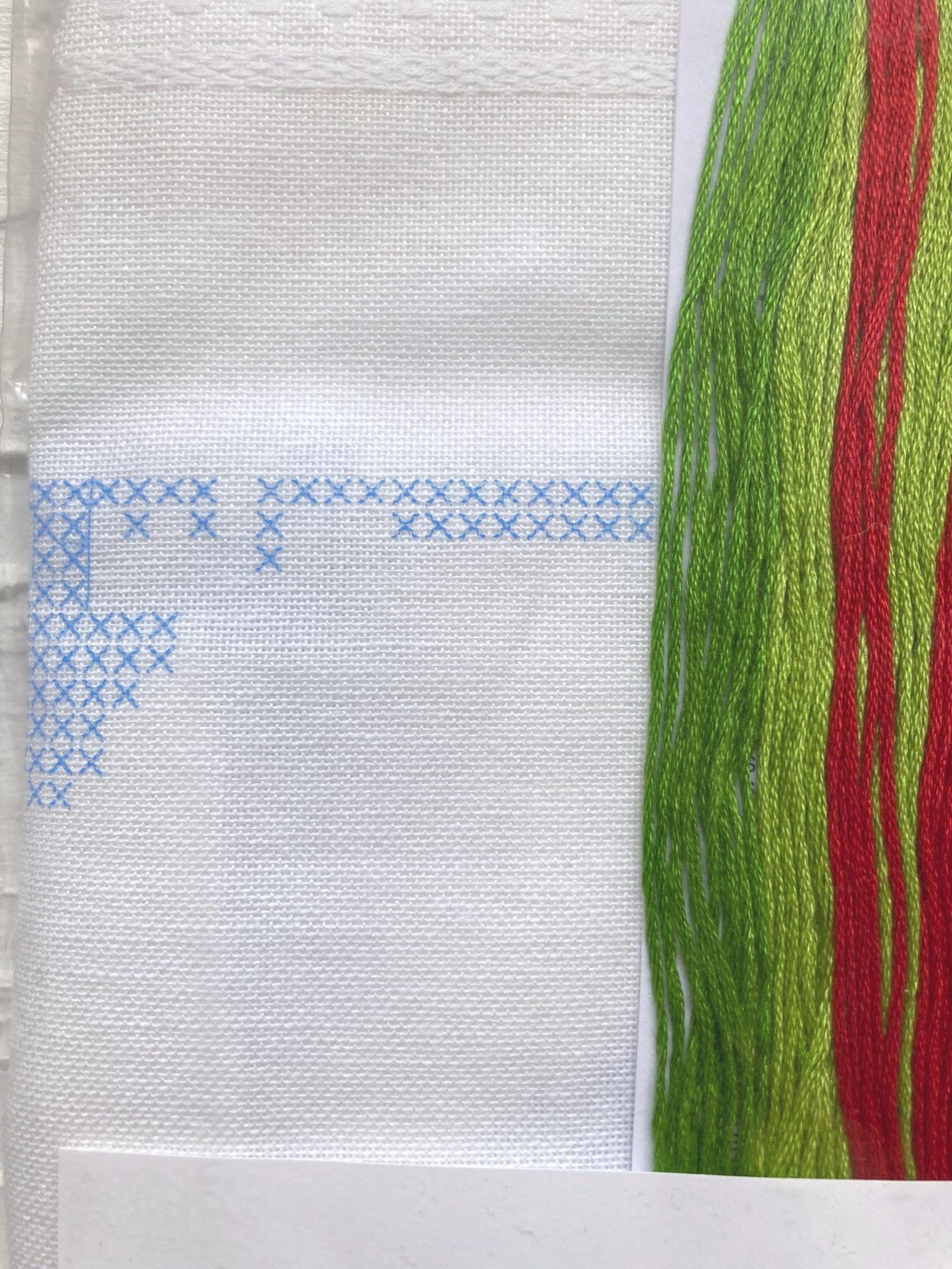 DIY Tablecloth Cross Stitch Kit Toadstools , Vervaco, 32"x32" (80x80cm), PN-0013284 Vervaco Runner
