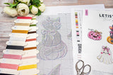 Counted Cross Stitch Kit LETISTITCH Boo Crew Ornaments 5 pcs. L9944, plastic canva