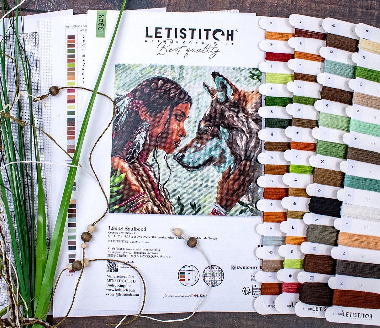 Letistitch Counted Cross Stitch Kit – L9948 Soulbond with 44 Colors