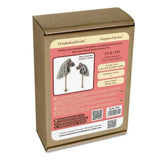 Bead Embroidery Kit on Wood, Bead Gray Horse, easy to make, LK-591