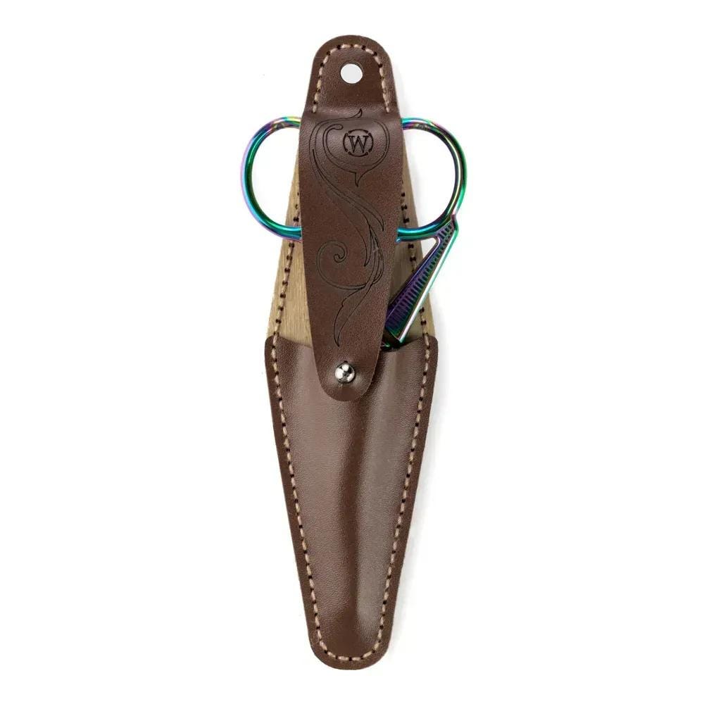 Kit for making a scissor case made from faux leather, 15*4 cm, TL-070
