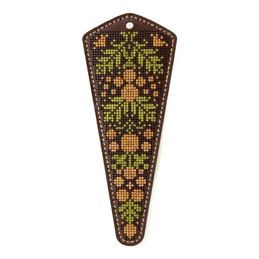 DIY Faux Leather Scissor Case Kit: Rowan Berry Embroidery
