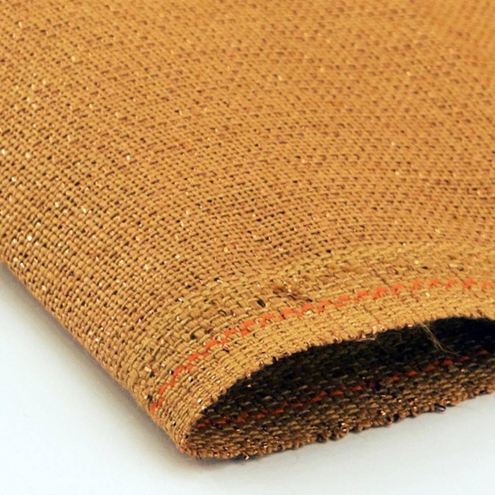 Linen Evenweave Fabric: 32ct Zweigart Belfast with Copper Lurex