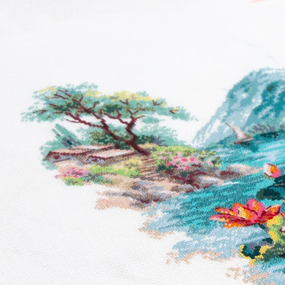 Magic Needle Counted Cross Stitch Kit Blooming Lotuses, 70-01