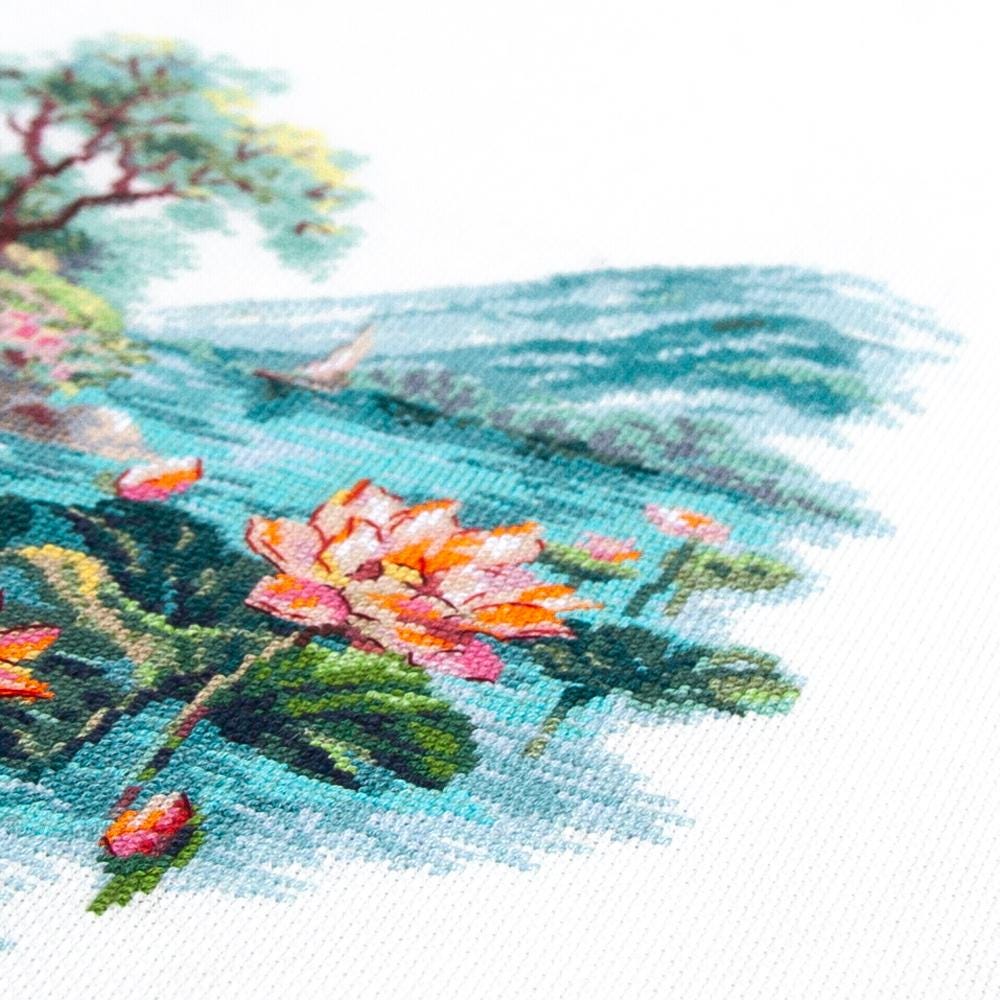 Magic Needle Counted Cross Stitch Kit Blooming Lotuses, 70-01