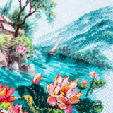 Magic Needle Counted Cross Stitch Kit Blooming Lotuses, 70-01