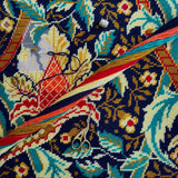 Needlepoint Pillow Kit: Hazelnut Design by William Morris, Acrylic Yarn,16″ Printed Canvas