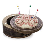 Pincushion kit, set for making a needle holder plywood, 8,5*8,5 cm, TL-80