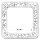 Plastic Embroidery Hoop with Magnetic Holders, silver pattern: 4"x4" Mill Hill Compatible
