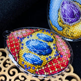 Topaz treasure - Easter egg Cross Stitch Kit: Beads & Threads on Plastic Base