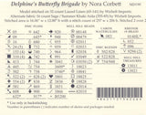 Mirabilia - Delphine's Butterfly Brigade cross stitch pattern only, MD-190