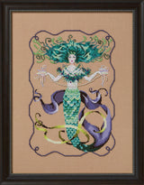 Mirabilia - Madam Mermaid cross stitch pattern and Embellishment pack, MD-199, MD-199E